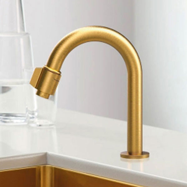 Στόμιο για φίλτρο νερού (με διακόπτη) Cora 13504-201 Gold Brushed (Ύψος 21.1cm)