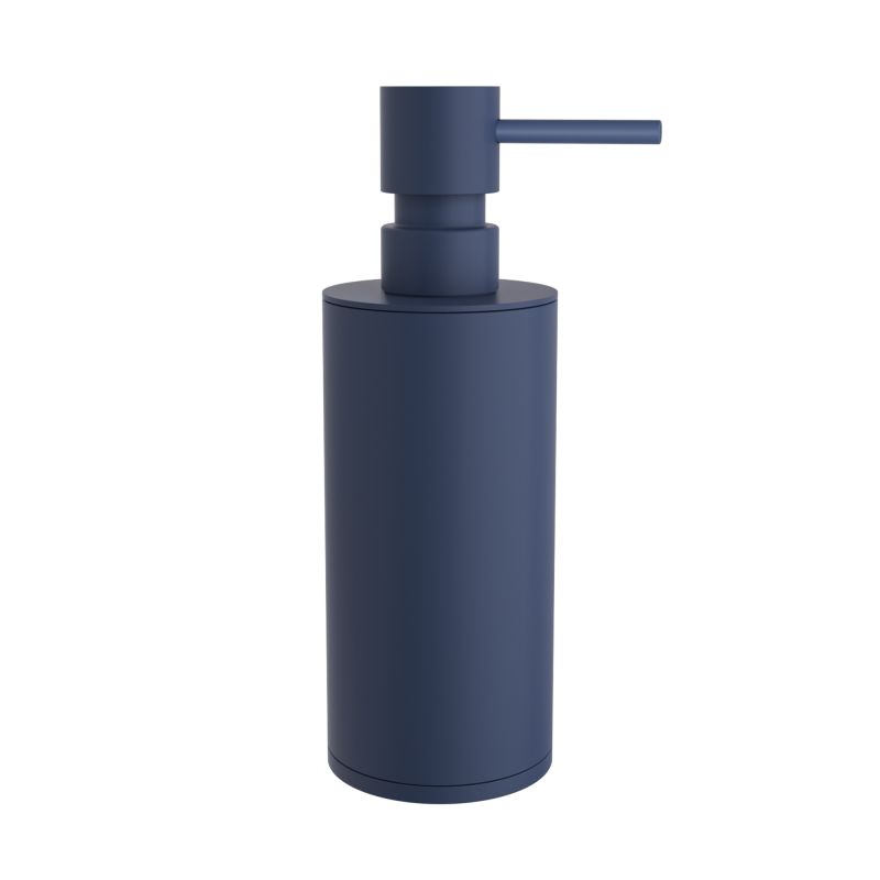Dispenser Μασίφ (350ml) - Matt Navy Blue, Pam & Co, Ø6 x H19 (cm), 88-203