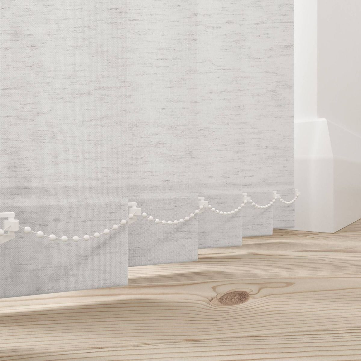 Κάθετες Περσίδες Deluxe με Μπεζ Καφέ Λινό Ύφασμα 14-1721 (Μερικής Συσκότισης)