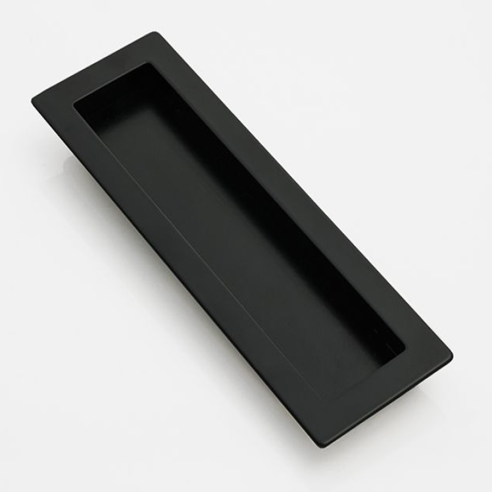 Χούφτα Συρόμενης πόρτας Χωρίς Τρύπα Convex 1507PS Ματ Μαύρο (15x5cm)