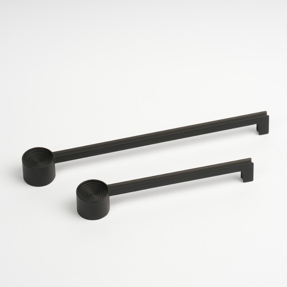 Λαβές Επίπλων Exclusive Cycle 0235 Μαύρο Ματ (Κέντρα 12.8cm ή 19.2cm) (12.8cm (Kέντρα Bίδας))