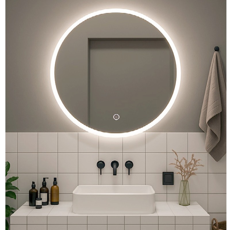 Καθρέφτης Στρογγυλός & Ρυθμιζόμενο Led Karag Claro M3051 (Φ.60)