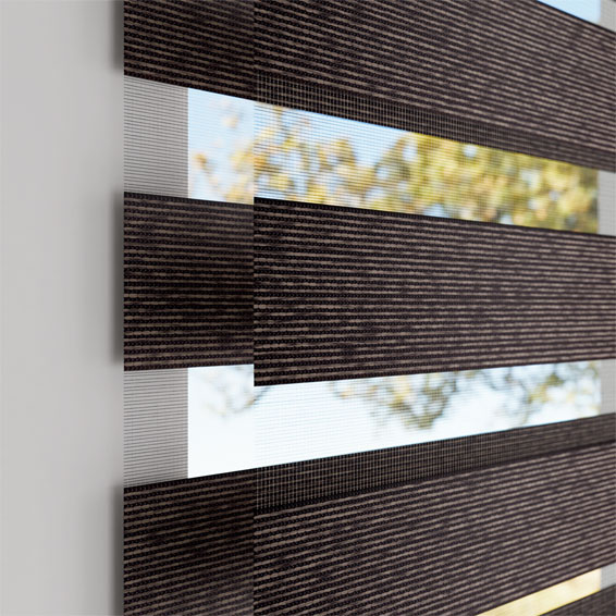 Διπλά Ρόλερ Ελεγχόμενης Σκίασης Deluxe Series Dark Brown Wood Effect σειρά 655519