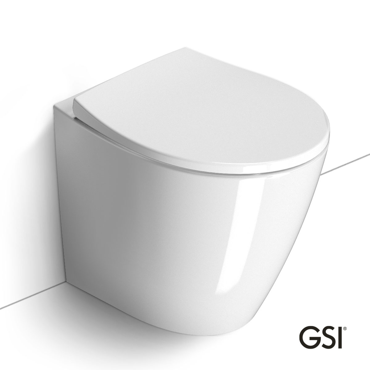 Λεκάνη Δαπέδου GSI Modo 52 Swirlflush σειρά 500-981000C-300 Λευκό (52cm)