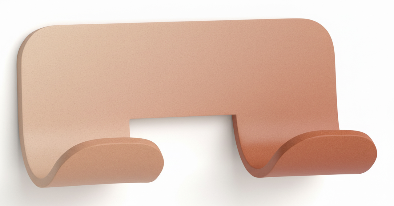 Άγκιστρο Διπλό 9cm BronzeArt Nexus 32NE-R2/Rose Sand