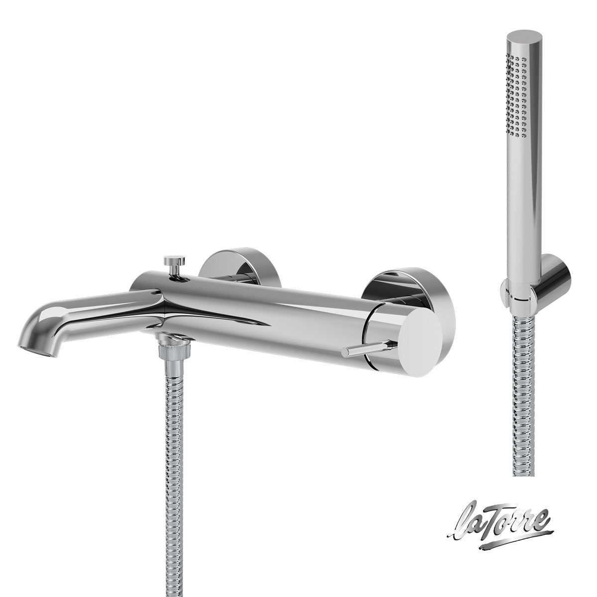 Μπαταρία Μπάνιου Λουτρού La Torre Elle Chrome 34074-100 Χρώμε