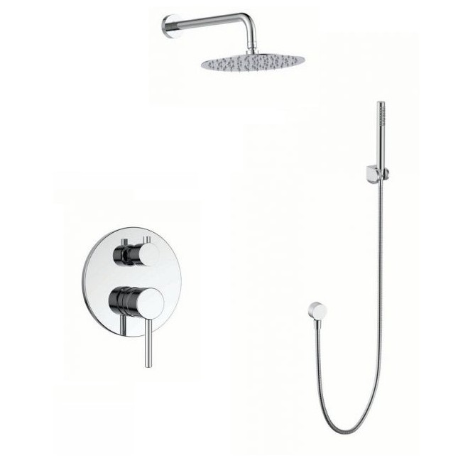 Σετ Ντουζ Εντοιχισμού 2 Εξόδων Gini σειρά (23-5222)+(18-1212)+(18-2250) Χρωμέ