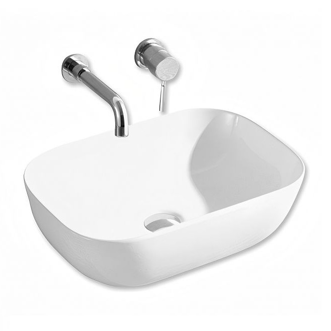 Νιπτήρας Επικαθήμενος Elegan σειρά 17-8417 Λευκό (46.5x32cm)