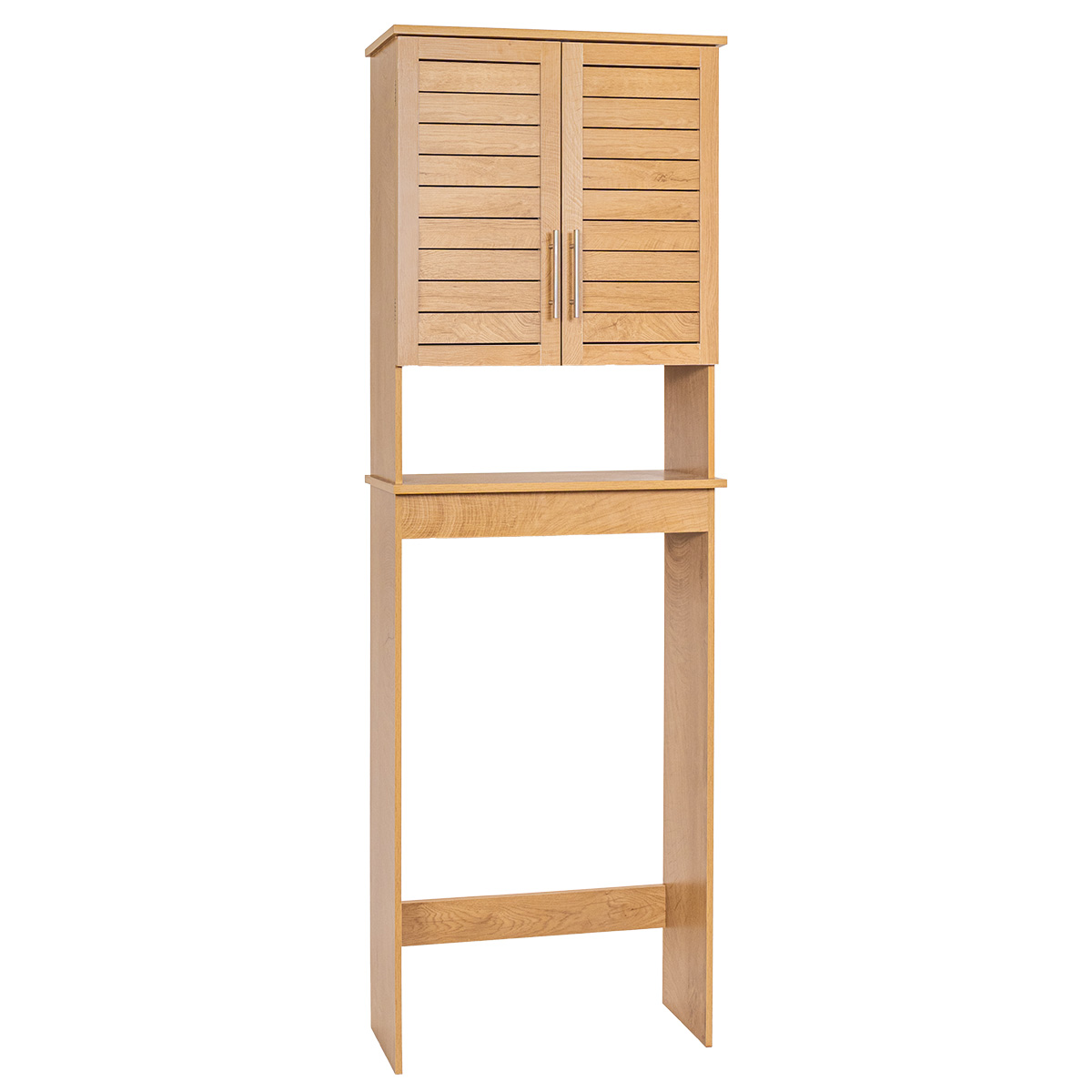 Έπιπλο Ξύλινο με 2 Ντουλάπια & Ράφι σειρά 9743 Φυσικό Ξύλο (23x63x179cm)
