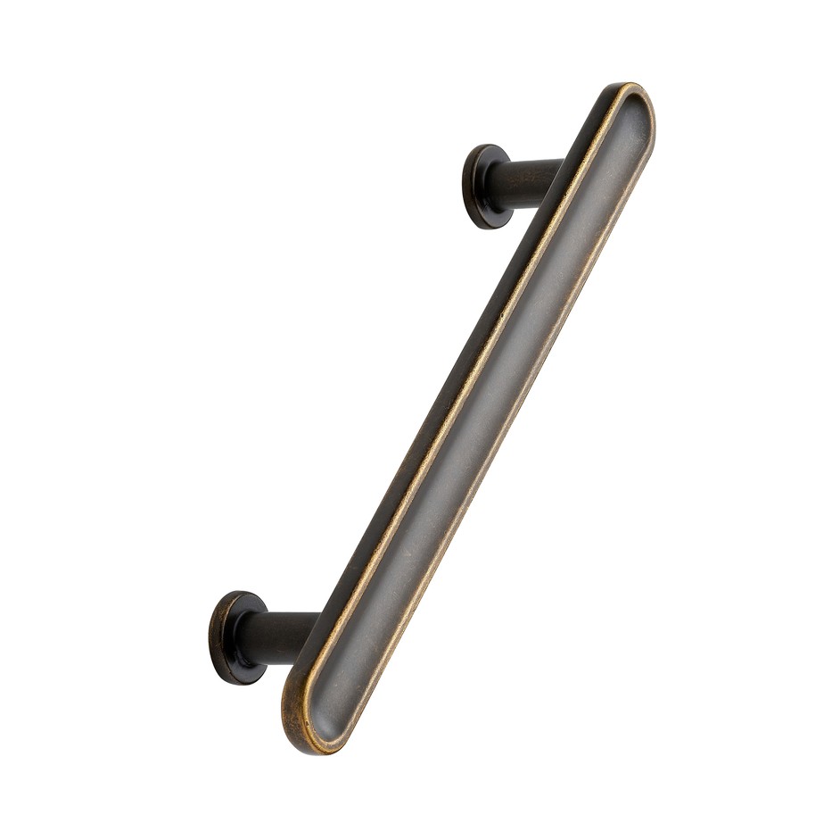 Λαβές Επίπλων Furnipart Chateau 555320128-23 Αντικέ Μασίφ Ορείχαλκος (Κέντρα 12.8cm με Ολικό 18cm)