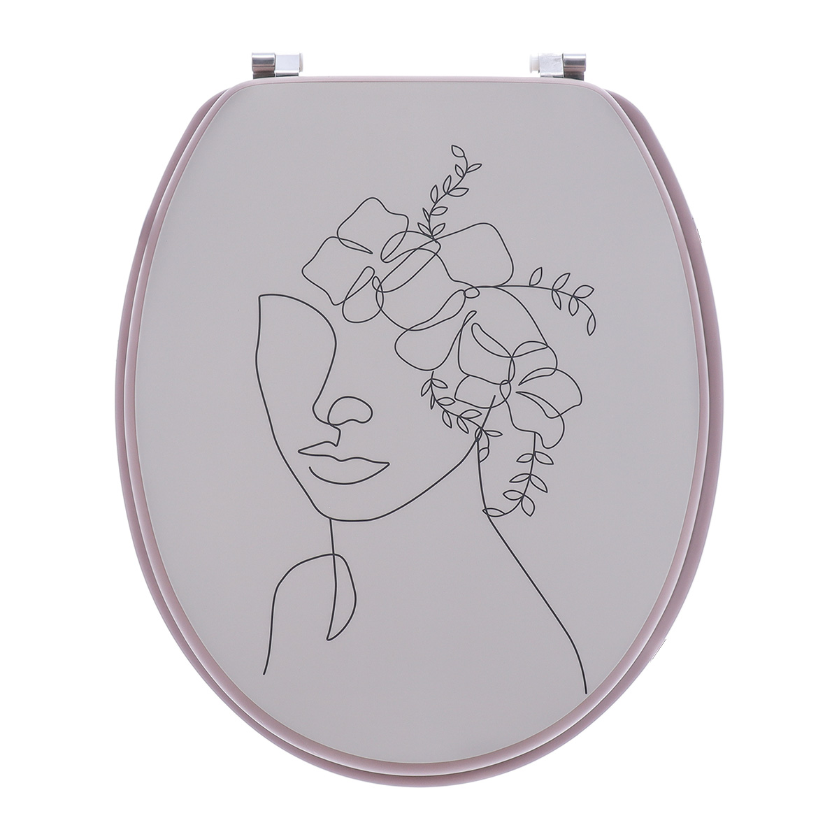 Κάλυμμα λεκάνης Mdf με Μεταλλικούς μεντεσέδες 0585 Πολύχρωμο (37.5x46cm)