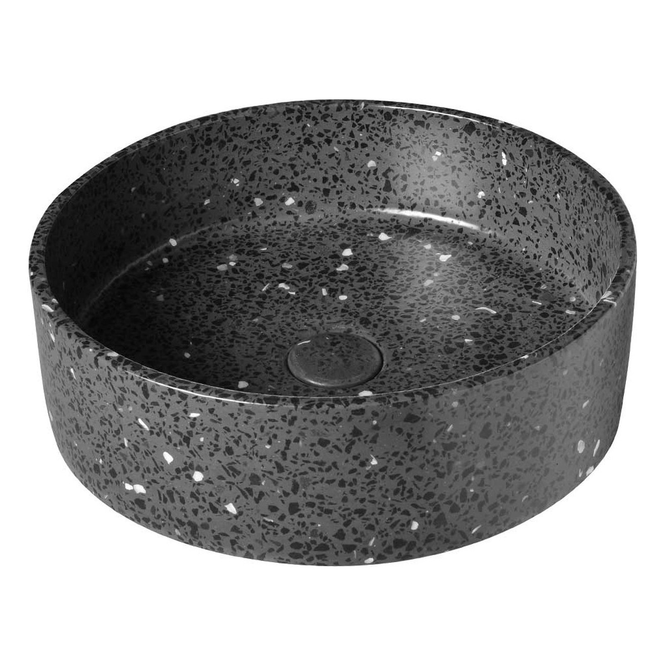 Νιπτήρας Πέτρινoς Επικαθήμενος Karag Elpis Terrazzo CS-0003-E16 Volcano (42.5x42.5cm)