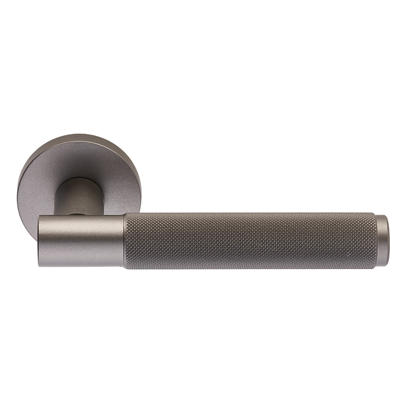 Πόμολα Πόρτας ILAVIO χειρολαβές με ροζέτα 2791 Graphite Smoked (Τεμάχιο (αριστερό εξώπορτας))