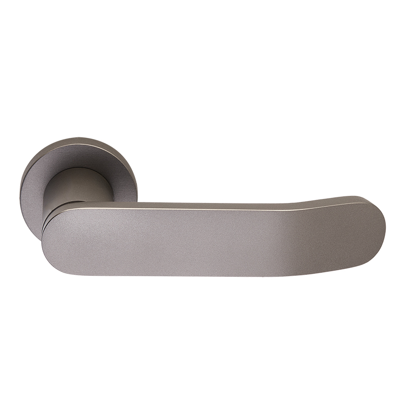 Πόμολα Πόρτας ILAVIO χειρολαβές με ροζέτα 2811 Graphite Smoked (Τεμάχιο (δεξί εξώπορτας))
