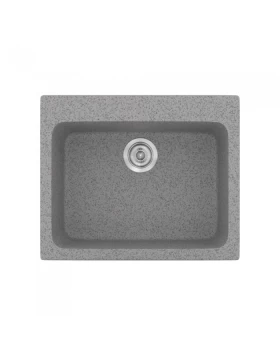 Νεροχύτες Γρανίτη Συνθετικοί Sanitec 331 σε χρώμα 04. Granite Grey (60x50cm)