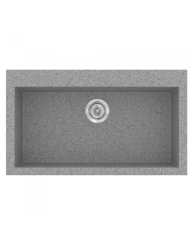 Νεροχύτες Γρανίτη Συνθετικοί Sanitec 333 σε χρώμα 04. Granite Grey (79x50cm)
