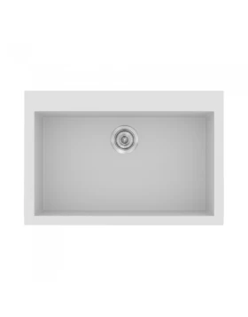 Νεροχύτες Γρανίτη Συνθετικοί Sanitec 338 σε χρώμα 00. White (70x50cm)
