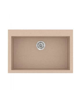 Νεροχύτες Γρανίτη Συνθετικοί Sanitec 338 σε χρώμα 21. Granite Sand (70x50cm) (Image 1)