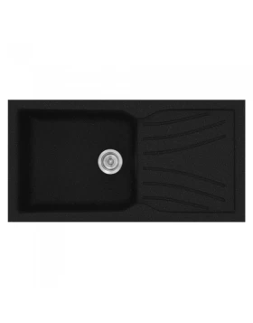 Νεροχύτες Γρανίτη Συνθετικοί Sanitec 324 σε χρώμα 22. Metallic Space (100x50cm) (Image 1)