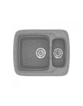 Νεροχύτες Γρανίτη Συνθετικοί Sanitec 314 σε χρώμα 04. Granite Grey (60x51cm)