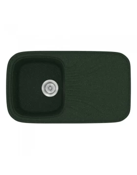 Νεροχύτες Γρανίτη Συνθετικοί Sanitec 315 σε χρώμα 19. Granite Green (82x50cm)
