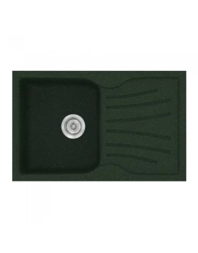 Νεροχύτες Γρανίτη Συνθετικοί Sanitec 327 σε χρώμα 19. Granite Green (78x50cm)