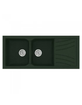 Νεροχύτες Γρανίτη Συνθετικοί Sanitec 332 σε χρώμα 19. Granite Green (115x50cm)