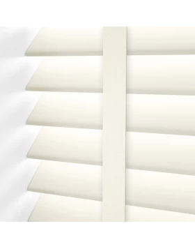 Στόρια 50mm Απομίμησης Ξύλου από PVC με Τιράντες σειρά LA-202 Κρεμ (Image 1)