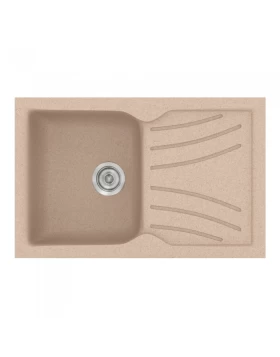 Νεροχύτες Γρανίτη Συνθετικοί Sanitec 337 σε χρώμα 21. Granite Sand (86x50cm)