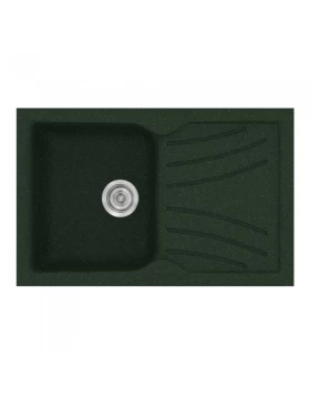 Νεροχύτες Γρανίτη Συνθετικοί Sanitec 337 σε χρώμα 19. Granite Green (86x50cm)