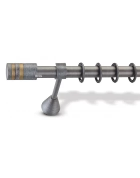 Κουρτινόξυλα Σφυρήλατα Φ.25 Domus σειρά Α2 p80-8269-2 Βιομηχανικό (Image 1)