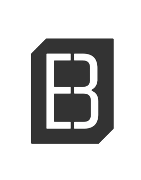 Γράμμα Κατοικιών Αυτοκόλλητο B σειρά 465-B σε Μαύρο (5.5x7cm)
