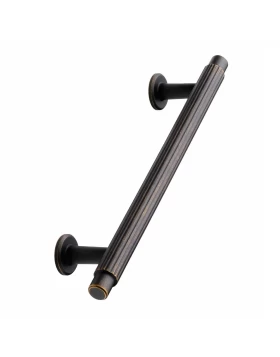 Λαβές Επίπλων Furnipart σειρά Villa 553020 Αντικέ Μασίφ Ορείχαλκο (σε 12.8cm ή 19.2cm) (Image 1)