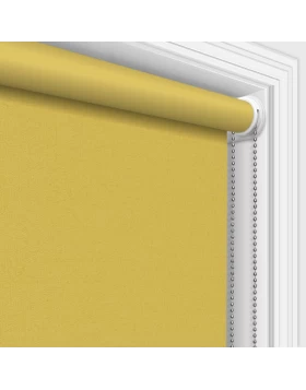 Ρόλερ σκίασης Deluxe με Πυκνό Αδιάφανο Κίτρινο Ύφασμα 37-1254 (Μερικής Συσκότισης) (Image 1)