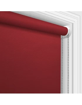 Ρόλερ σκίασης Deluxe με Πυκνό Αδιάφανο Κόκκινο Ύφασμα 37-1268 (Μερικής Συσκότισης)