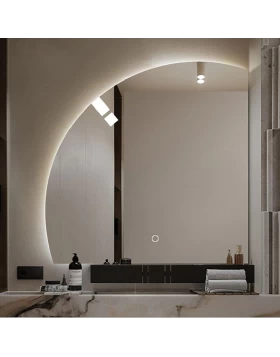 Καθρέπτης Φωτιζόμενος με Led Touch σειρά 67-4610 (100x90cm) (Image 1)