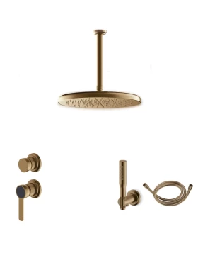 Σετ Ντουζ Εντοιχισμού Οροφής Armando Vicario Lumiere σειρά 516053-221 σε Μπρονζέ (2 Εξόδων) (Image 1)