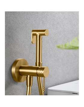 Σετ Μπιντέ με Ντουζάκι Imex Genova RDG053/OC Χρυσό Ματ PVD (Ζεστό & Κρύο) (Image 1)