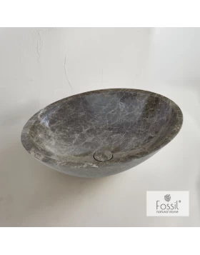 Νιπτήρας Μαρμάρινος Fossil Mica Marble DR55-523 Emperador Dark (55x41cm) (Image 1)
