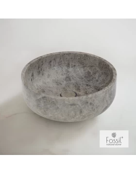 Νιπτήρας Μαρμάρινος Fossil Thalo Marble DR33-524 Emperador Pale (Φ.33cm)