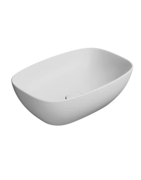 Νιπτήρας Επικαθήμενος GSI Nubes 9784-301 Ματ Λευκό (50x35cm) (Image 1)