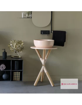 Βάση για Νιπτήρα Scarabeo Cross Pink 2501F0-9854 Antique Pink (Φ.52x76cm) (Image 1)