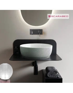 Βάση για Νιπτήρα Scarabeo Plana 60 2553-NROP Μαύρο Ματ (60x48cm) (Image 1)