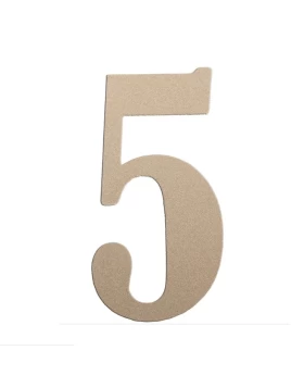 Αριθμοί Κατοικιών Αυτοκόλλητοι Νούμερο 5 σειρά 468 σε Metallize (5cm) (Image 1)