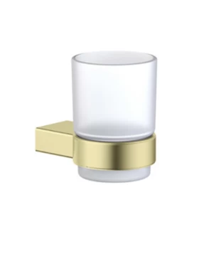 Ποτηροθήκη μπάνιου Ανοξείδωτη Karag A0350743 σε Χρυσό Ματ (Image 1)