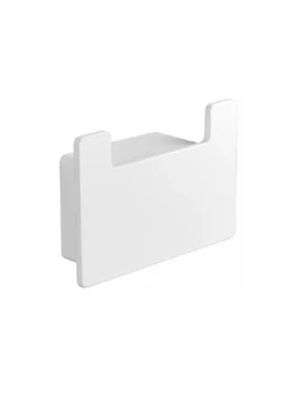 Άγκιστρο Διπλό μπάνιου Ανοξείδωτο Karag Neo Bianco Opaco 820266 σε Λευκό Ματ