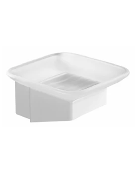 Σαπουνοθήκη μπάνιου Ανοξείδωτη Karag Neo Bianco Opaco 830166 σε Λευκό Ματ