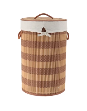 Καλάθι Aπλύτων Bamboo σειρά 8453 Καφέ Φυσικό (35x60cm) (Image 1)