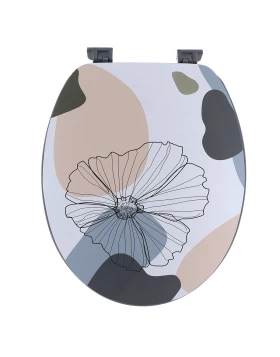 Κάλυμμα λεκάνης Mdf με Πλαστικούς μεντεσέδες 0562 Πολύχρωμο (36x43cm) (Image 1)