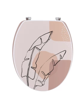 Κάλυμμα λεκάνης Mdf με Ανοξείδωτους μεντεσέδες 0556 Πολύχρωμο (36x43cm) (Image 1)